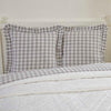 Annie Buffalo Check Grey Fabric Euro Sham 26x26"