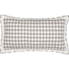 Annie Buffalo Check Grey Quilted King Sham 21x37"