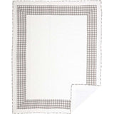 Annie Buffalo Check Grey Quilt in 4 SIZES