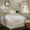 Annie Buffalo Check Tan Bed Skirt in 3 SIZES