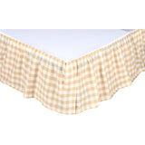 Annie Buffalo Check Tan Bed Skirt in 3 SIZES