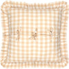 Annie Buffalo Check Tan Fabric Euro Sham 26x26"