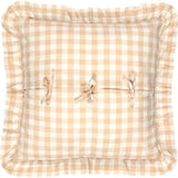 Annie Buffalo Check Tan Fabric Euro Sham 26x26"