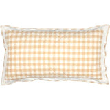 Annie Buffalo Check Tan Quilted King Sham 21x37"