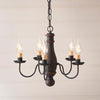 Bed & Breakfast Hartford Series Wooden Chandelier in 6 COLORS - Primitive Star Quilt Shop - 1