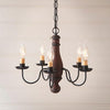 Bed & Breakfast Hartford Series Wooden Chandelier in 6 COLORS - Primitive Star Quilt Shop - 4