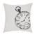 Ashmont Clock Fabric Pillow 16" Filled