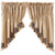 Bingham Star Applique Lined Prairie Swag Curtains