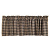 Bingham Star Plaid Lined Valance - Primitive Star Quilt Shop - 1