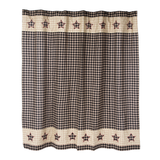 Bingham Star Shower Curtain - Primitive Star Quilt Shop - 1