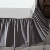 Black Chambray Bed Skirt in 3 SIZES