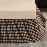 Black Check Bed Skirt in 3 SIZES