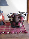 Black Wire Basket - Primitive Star Quilt Shop - 2