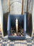 Black Wall Candle Holder with Timer Taper Candle