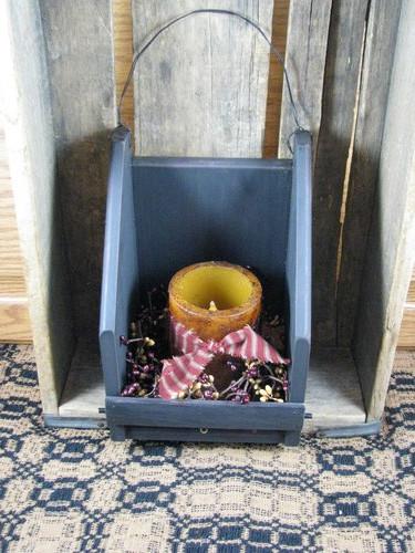 Black Wall Candle Holder with Timer Pillar - Primitive Star Quilt Shop - 7