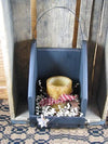 Black Wall Candle Holder with Timer Pillar - Primitive Star Quilt Shop - 4