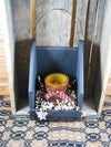 Black Wall Candle Holder with Timer Pillar - Primitive Star Quilt Shop - 5