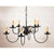 Bloomfield Eight-Arm Two Tiered Black Chandelier