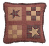 Bradford Star Quilted Euro Sham 26x26" - Primitive Star Quilt Shop