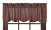 Bradford Star Scalloped Lined Valance - Primitive Star Quilt Shop