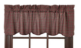 Bradford Star Scalloped Lined Valance - Primitive Star Quilt Shop