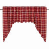 Braxton Scalloped Lined Swag Curtains - Primitive Star Quilt Shop