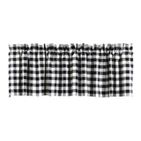 Buffalo Black Check Lined Valance - Primitive Star Quilt Shop - 2