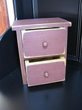 Burgundy Farmhouse Drawers - Primitive Star Quilt Shop - 2