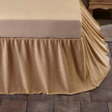 Burlap Natural Ruffled Bed Skirt in 3 SIZES