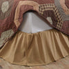 Burlap Natural Ruffled Bed Skirt in 3 SIZES - Primitive Star Quilt Shop - 2