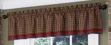 Cabin Bordered Lined Valance - Primitive Star Quilt Shop - 1