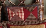 Cabin Patchwork Fabric Euro Sham 26x26" - Primitive Star Quilt Shop - 1