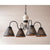 Cambridge Americana Series Wooden Chandelier in 5 COLORS