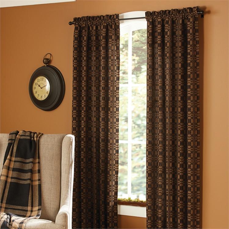 Black short online curtains