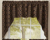 Campbell Black Lined Swag Curtains - Primitive Star Quilt Shop - 1