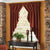 Campbell Wine Lined Prairie Curtains