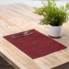 Carly Red Quilted Placemat - Set of 6
