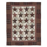 Abilene Star Quilted Throw - Primitive Star Quilt Shop - 2