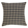 Black Check Fabric Pillow 16" Filled - Primitive Star Quilt Shop - 1