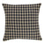 Black Check Fabric Pillow 16" Filled