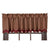 Burgundy Check Scalloped Layered Lined Valance 72"