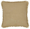 Burlap Natural Ruffled Euro Sham 26x26" - Primitive Star Quilt Shop - 1