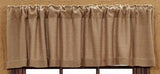 Burlap Natural Valance - Primitive Star Quilt Shop