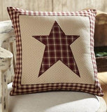 Cheston Star Fabric Pillow 16" Filled - Primitive Star Quilt Shop - 1