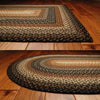 Cocoa Bean Oval Cotton Braided Rug 20x30" - Primitive Star Quilt Shop - 2