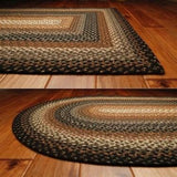 Cocoa Bean Oval Cotton Braided Rug 24x36" - Primitive Star Quilt Shop - 2