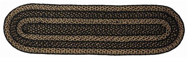 Farmhouse Star Braided Runner 13x48" - Primitive Star Quilt Shop