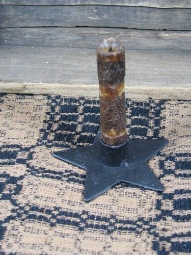 Grungy Drip Battery Timer Candle - Ivory 4" - Primitive Star Quilt Shop - 1