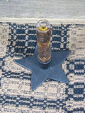 Grungy Drip Battery Timer Candle - Ivory 4" - Primitive Star Quilt Shop - 2