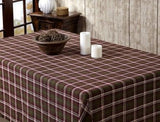 Jackson Plaid Burlap Table Cloth 60x80" - Primitive Star Quilt Shop - 1